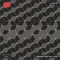 Interlock (Pasco) 14x21 cm · DIA-116 · Tumbling cubes, feature band 90 deg - kerb frame