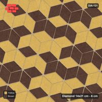 Interlock (Pasco) 14x21 cm · DIA-121 · Tumbling cubes, 2x2 flip blocks 105 deg - kerb frame