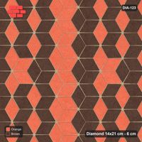 Interlock (Pasco) 14x21 cm · DIA-123 · Tumbling cubes, cross band 90 deg - edge to edge