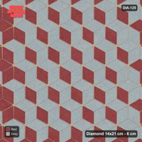 Interlock (Pasco) 14x21 cm · DIA-125 · Tumbling cubes, accent border 60 deg - kerb frame