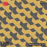 Interlock (Pasco) 14x21 cm · DIA-132 · Tumbling cubes, flipped row every 3rd 45 deg - kerb frame