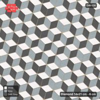 Interlock (Pasco) 14x21 cm · DIA-135 · Tumbling cubes, cross band 105 deg - edge to edge