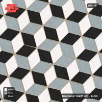 Interlock (Pasco) 14x21 cm · DIA-137 · Tumbling cubes, vertical band 75 deg - kerb frame