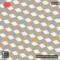 Interlock (Pasco) 14x21 cm · DIA-143 · Tumbling cubes, feature band 165 deg - edge to edge