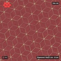 Interlock (Pasco) 14x21 cm · DIA-145 · Single-tone rhombus lattice 135 deg - edge to edge