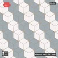 Interlock (Pasco) 14x21 cm · DIA-147 · Tumbling cubes, alternating columns 120 deg - edge to edge