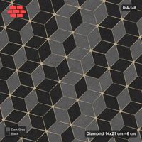 Interlock (Pasco) 14x21 cm · DIA-148 · Tumbling cubes, vertical band 15 deg - edge to edge