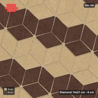 Interlock (Pasco) 14x21 cm · DIA-150 · Tumbling cubes, alternating rows 165 deg - kerb frame