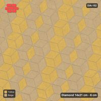 Interlock (Pasco) 14x21 cm · DIA-152 · Tumbling cubes, diagonal flip stripes 135 deg - edge to edge