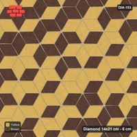 Interlock (Pasco) 14x21 cm · DIA-153 · Tumbling cubes, 3x3 flip blocks 30 deg - kerb frame