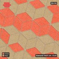 Interlock (Pasco) 14x21 cm · DIA-154 · Tumbling cubes, feature band 105 deg - kerb frame
