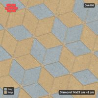 Interlock (Pasco) 14x21 cm · DIA-158 · Tumbling cubes, flipped row every 3rd 45 deg - kerb frame