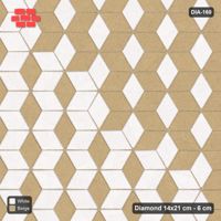 Interlock (Pasco) 14x21 cm · DIA-160 · Tumbling cubes, diagonal zones 30 deg - kerb frame