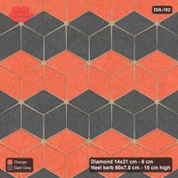 Interlock (Pasco) 14x21 cm · DIA-162 · Tumbling cubes, alternating columns 0 deg - kerb frame
