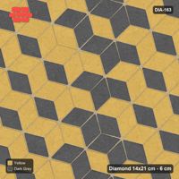 Interlock (Pasco) 14x21 cm · DIA-163 · Tumbling cubes, vertical band 75 deg - edge to edge