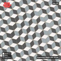 Interlock (Pasco) 14x21 cm · DIA-167 · Tumbling cubes, medallion 15 deg - edge to edge