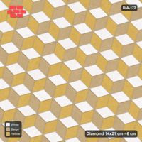 Interlock (Pasco) 14x21 cm · DIA-172 · Tumbling cubes, diagonal zones 45 deg - kerb frame