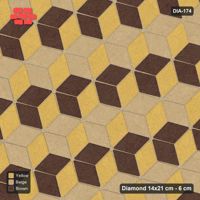 Interlock (Pasco) 14x21 cm · DIA-174 · Tumbling cubes, alternating columns 15 deg - kerb frame