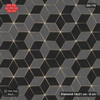 Interlock (Pasco) 14x21 cm · DIA-179 · Tumbling cubes, 3x3 flip blocks 30 deg - edge to edge