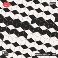 Interlock (Pasco) 14x21 cm · DIA-180 · Tumbling cubes, feature band 105 deg - edge to edge
