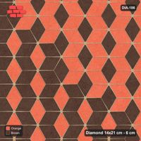 Interlock (Pasco) 14x21 cm · DIA-186 · Tumbling cubes, diagonal zones 30 deg - kerb frame