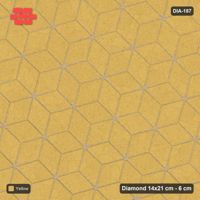 Interlock (Pasco) 14x21 cm · DIA-187 · Single-tone rhombus lattice 105 deg - edge to edge