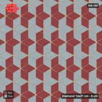 Interlock (Pasco) 14x21 cm · DIA-188 · Tumbling cubes, alternating rows 0 deg - kerb frame