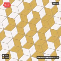 Interlock (Pasco) 14x21 cm · DIA-193 · Tumbling cubes, medallion 15 deg - kerb frame
