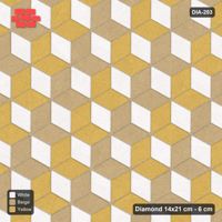 Interlock (Pasco) 14x21 cm · DIA-203 · Tumbling cubes, alternating rows 60 deg - edge to edge