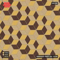 Interlock (Pasco) 14x21 cm · DIA-205 · Tumbling cubes, diagonal flip stripes 30 deg - kerb frame