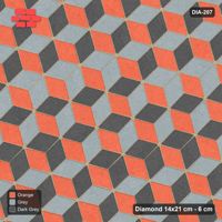 Interlock (Pasco) 14x21 cm · DIA-207 · Tumbling cubes, feature band 15 deg - edge to edge