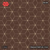Interlock (Pasco) 14x21 cm · DIA-208 · Single-tone rhombus lattice 90 deg - edge to edge