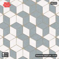 Interlock (Pasco) 14x21 cm · DIA-210 · Tumbling cubes, cross band 60 deg - kerb frame