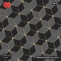 Interlock (Pasco) 14x21 cm · DIA-211 · Tumbling cubes, alternating columns 135 deg - edge to edge