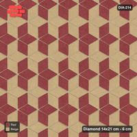 Interlock (Pasco) 14x21 cm · DIA-214 · Tumbling cubes, alternating rows 0 deg - edge to edge