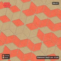 Interlock (Pasco) 14x21 cm · DIA-217 · Tumbling cubes, 3x3 flip blocks 45 deg - kerb frame