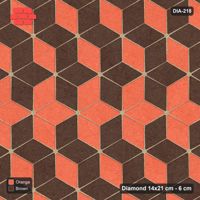 Interlock (Pasco) 14x21 cm · DIA-218 · Tumbling cubes, feature band 120 deg - kerb frame