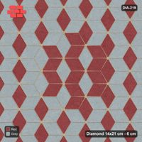 Interlock (Pasco) 14x21 cm · DIA-219 · Tumbling cubes, medallion 30 deg - edge to edge