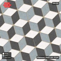 Interlock (Pasco) 14x21 cm · DIA-230 · Tumbling cubes, feature band 135 deg - kerb frame