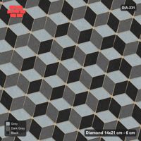 Interlock (Pasco) 14x21 cm · DIA-231 · Tumbling cubes, medallion 45 deg - edge to edge
