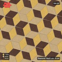 Interlock (Pasco) 14x21 cm · DIA-237 · Tumbling cubes, cross band 135 deg - kerb frame