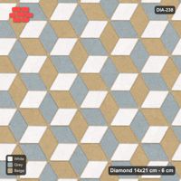 Interlock (Pasco) 14x21 cm · DIA-238 · Tumbling cubes, alternating columns 30 deg - kerb frame
