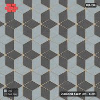 Interlock (Pasco) 14x21 cm · DIA-240 · Tumbling cubes, alternating rows 0 deg - kerb frame