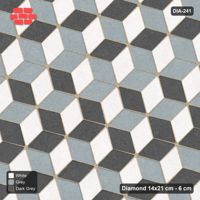 Interlock (Pasco) 14x21 cm · DIA-241 · Tumbling cubes, feature band 75 deg - kerb frame
