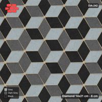 Interlock (Pasco) 14x21 cm · DIA-242 · Tumbling cubes, medallion 150 deg - kerb frame