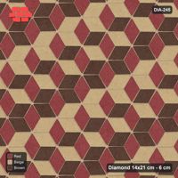 Interlock (Pasco) 14x21 cm · DIA-245 · Tumbling cubes, flipped row every 3rd 30 deg - kerb frame