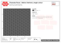 Interlock (Pasco) 19x22 cm · FLO-002 · Native interlock, single colour