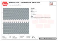 Interlock (Pasco) 19x22 cm · FLO-052 · Native interlock, feature band
