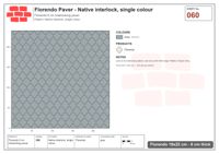 Interlock (Pasco) 19x22 cm · FLO-060 · Native interlock, single colour