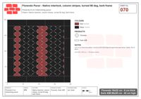 Interlock (Pasco) 19x22 cm · FLO-070 · Native interlock, column stripes, turned 90 deg, kerb frame